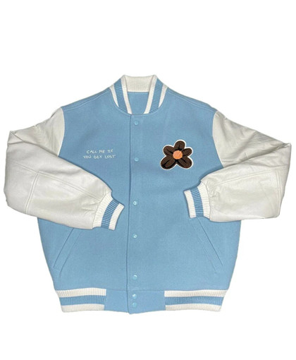 Tyler The Creator Blue Varsity Jacket Tyler The Creator Blue Varsity Jacket