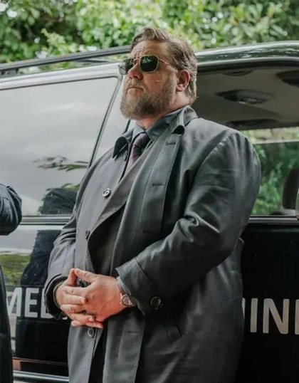 Russell Crowe Sleeping Dogs Trench Coat
