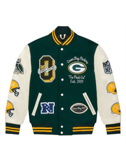 NFL Green Bay Packers ‘Go Pack Go’ Varsity Jacket