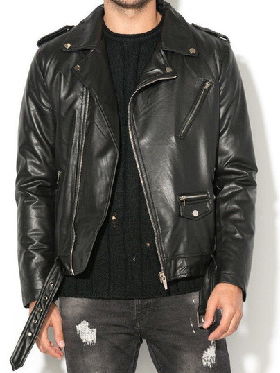 Classic Biker Leather Jacket For Mens Classic Biker Leather Jacket For Mens