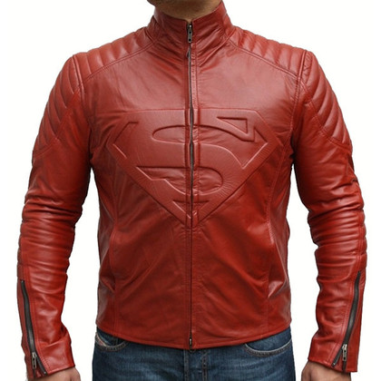 Superman Red Smallville Jacket Leather