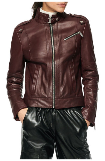 womens Dark Brown Real Leather jacket womens Dark Brown Real Leather jacket