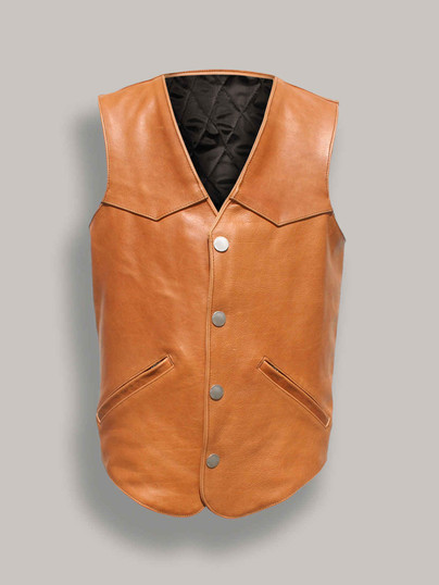 Men Camel Brown Western Style Brown Vest Men Camel Brown Western Style Brown Vest