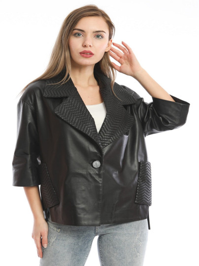 Urban Style Women Black Leather Jacket Urban Style Women Black Leather Jacket