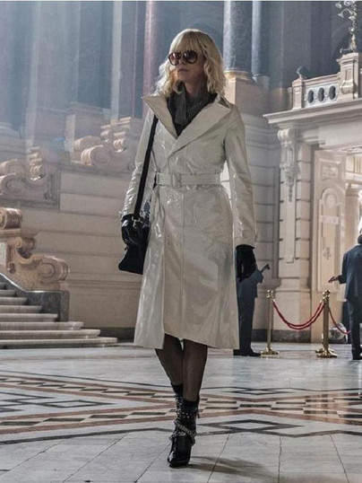 Lorraine Broughton Atomic Blonde Leather Coat