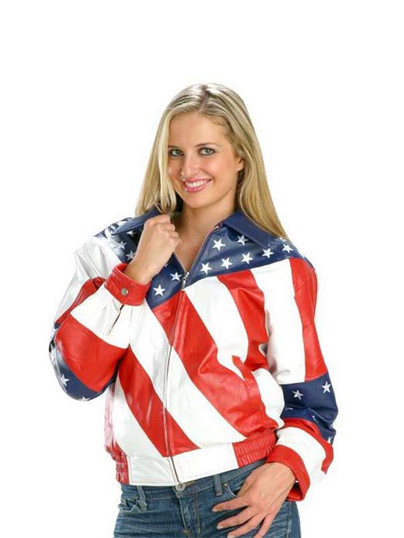Exclusive American Flag Biker Leather Jacket Exclusive American Flag Biker Leather Jacket