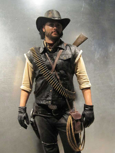 Red Dead Daring John Marston Redemption Black Leather Vest
