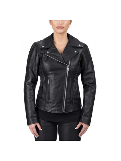 Womens Biker Asymmetrical Style Leather Jacket Womens Biker Asymmetrical Style Leather Jacket