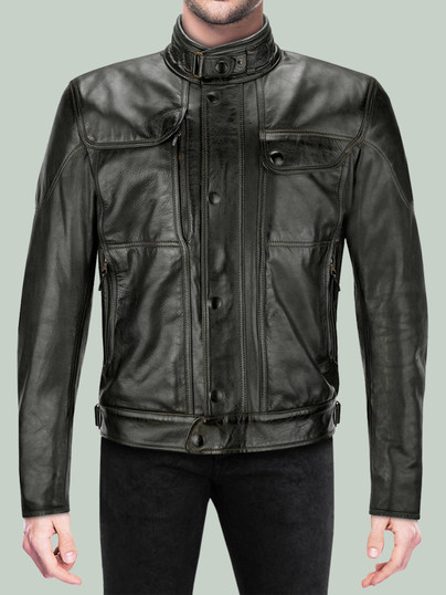 Men's Classical Black Leather Jacket Men's Classical Black Leather Jacket