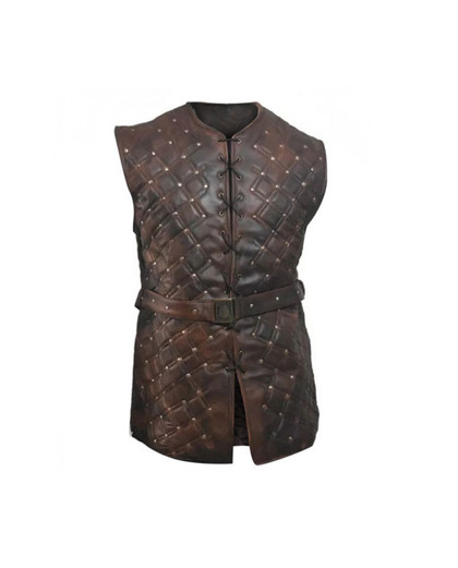 Bjorn Lothbrok Vikings Season 3 Leather Vest
