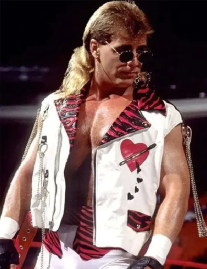 Wrestler Shawn Michaels White Leather Vest Wrestler Shawn Michaels White Leather Vest