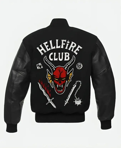 Hellfire Club Black Varsity Jacket