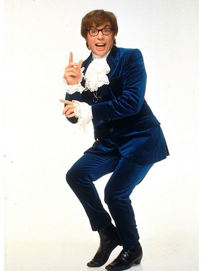 Austin Powers Blue Velvet Suit