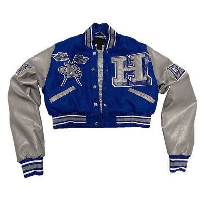 womens hampton university royal and gray varsity jacket womens hampton university royal and gray varsity jacket