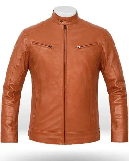 Brown Terrain Leather Jacket