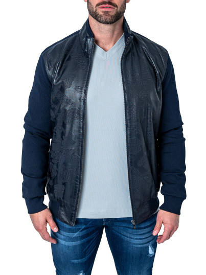 Maceoo Leather Map Jacket