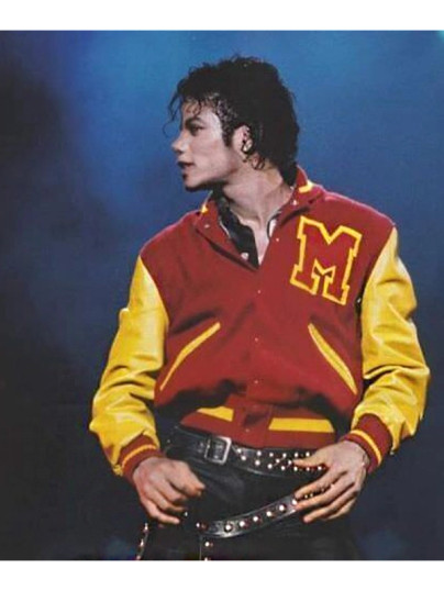 Thriller M Logo Michael Jackson Varsity Jacket Thriller M Logo Michael Jackson Varsity Jacket