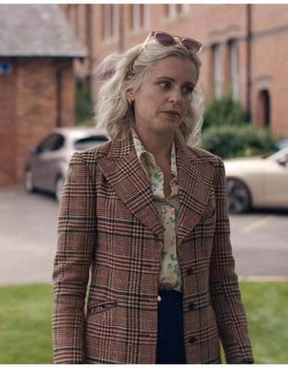 The Stolen Girl 2025 Elisa Blix Plaid Blazer The Stolen Girl 2025 Elisa Blix Plaid Blazer