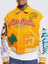 Graffiti White and Yellow Varsity Jacket