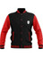 Red and Black Friday The 13th Varsity Jacket