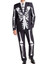 Halloween Skeleton Mens Black Suit