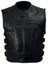 Halloween Skull Icon Real Leather Vest