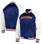 New York Rangers White & Blue Letterman Jacket