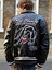 Ed Hardy Black Real Leather Jacket