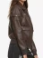 Captain Marvel Carol Danvers Brown Leather Jacket for women