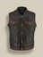 Men Black Two Tone Biker Leather Vest
