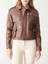 Women Brown Real Sport Leather Jacket Women Brown Real Sport Leather Jacket