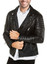 Mens Real Leather Biker Black Jacket
