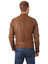 Classic Mens Brown Biker Real Leather Jacket