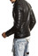 Men Raven Black Biker Leather Jacket Men Raven Black Biker Leather Jacket