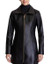 Black Long Leather Coat For Women
