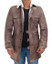 Hardy Mens Shearling Brown Leather Coat