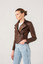 Womens Quilted Brown Biker Leather Jacket Womens Quilted Brown Biker Leather Jacket