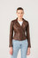 Womens Quilted Brown Biker Leather Jacket Womens Quilted Brown Biker Leather Jacket