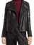 Black Lapel Collar Leather Jacket For Womens Black Lapel Collar Leather Jacket For Womens