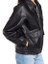 Black Bomber And Biker Leather Jacket For Women Black Bomber And Biker Leather Jacket For Women