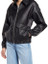 Black Bomber And Biker Leather Jacket For Women Black Bomber And Biker Leather Jacket For Women