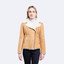 Women's Classic Tan Shearling Leather Jacket