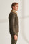 Men's Casual Moss Green Shearling Leather Jacket Men's Casual Moss Green Shearling Leather Jacket