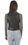 Women's Charcoal Black Leather Vest Women's Charcoal Black Leather Vest