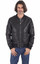Men's Ink Black Bomber Leather Jacket Men's Ink Black Bomber Leather Jacket