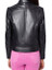 Lambskin Black Leather Collar Jacket For Women