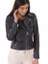 Women’s Asymmetrical Biker Black Leather Jacket