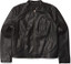 Women's Faux Leather Motocross Racer Black Jacket