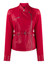 Women’s Fashion Red Leather Jacket