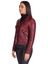 Women’s Faux Leather Red Biker Jacket Women’s Faux Leather Red Biker Jacket
